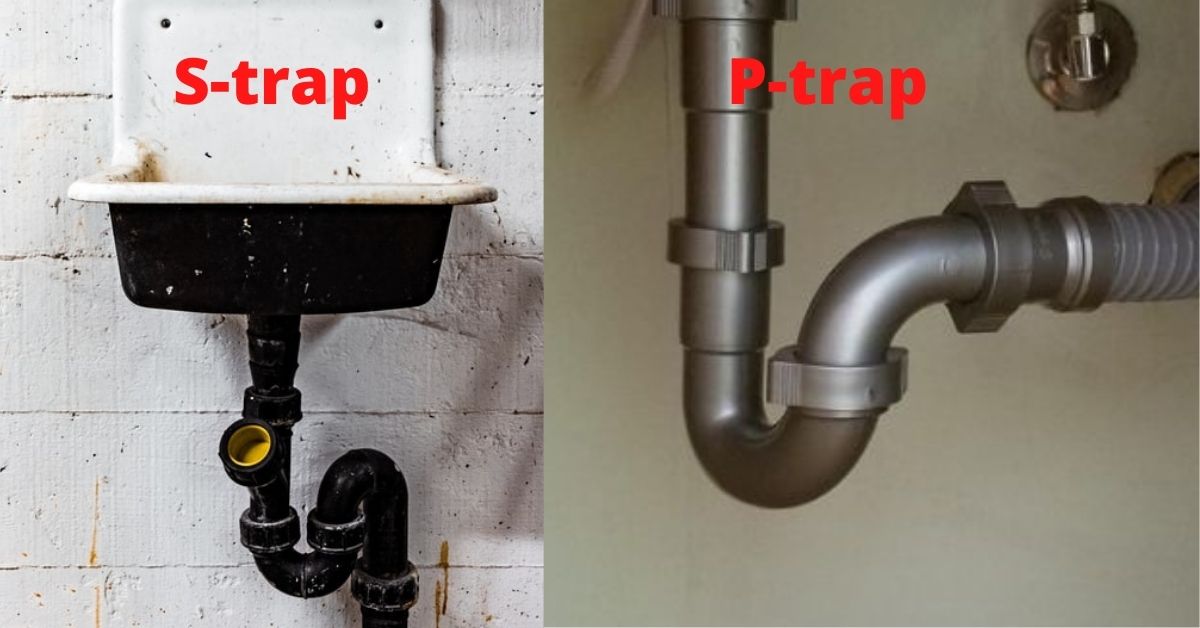 s trap vs p trap kitchen sink