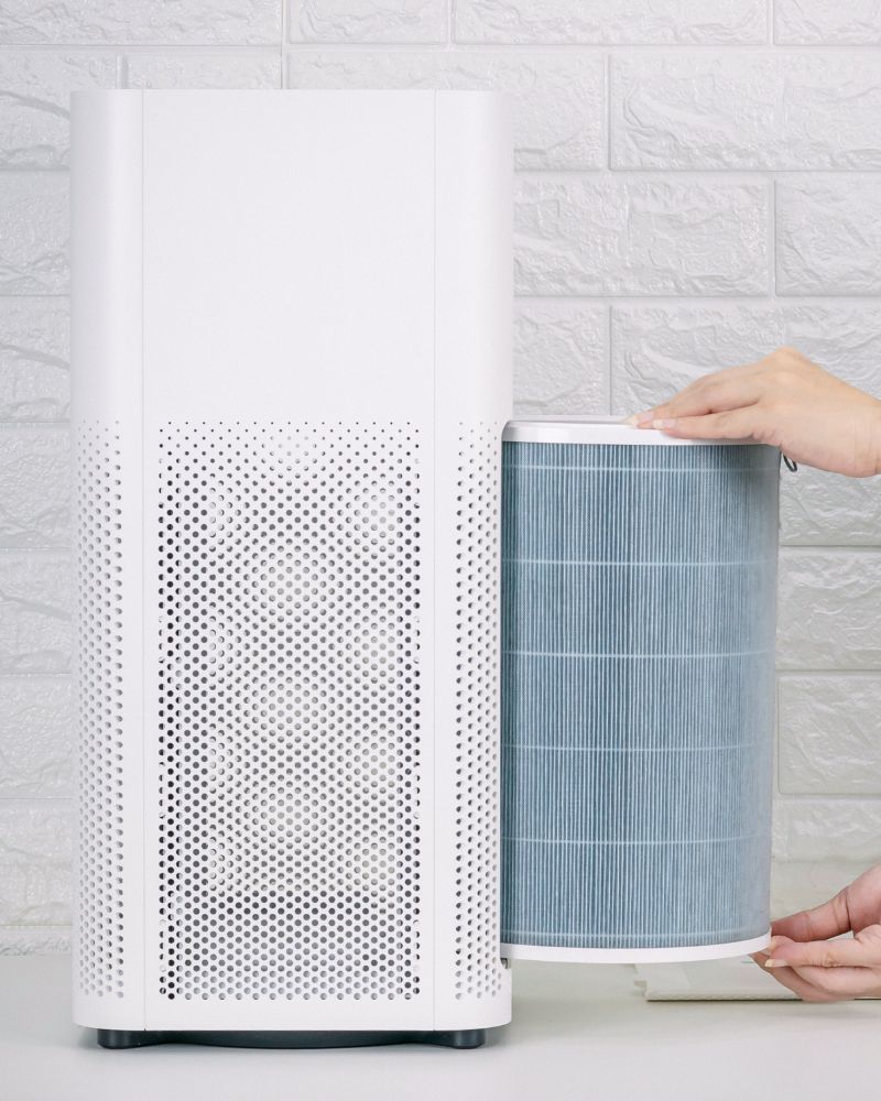 replacing air purifier filter