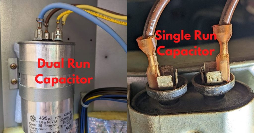 dual vs single run capacitor