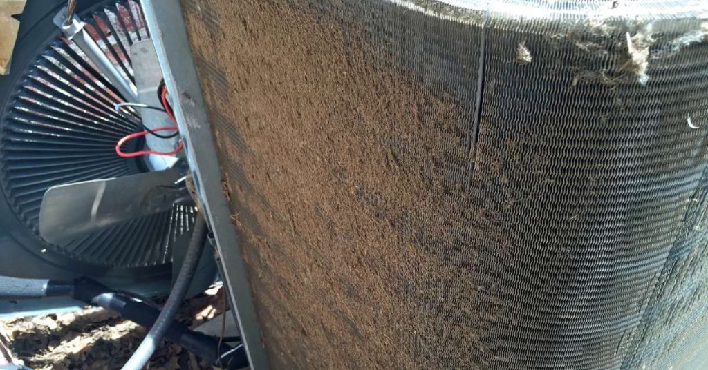 dirty condenser coil