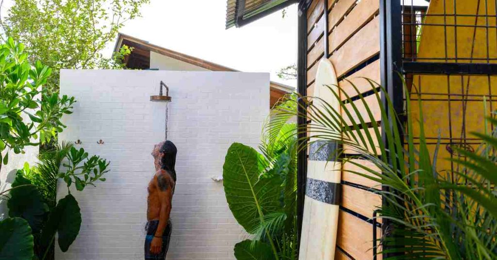 outdoor shower