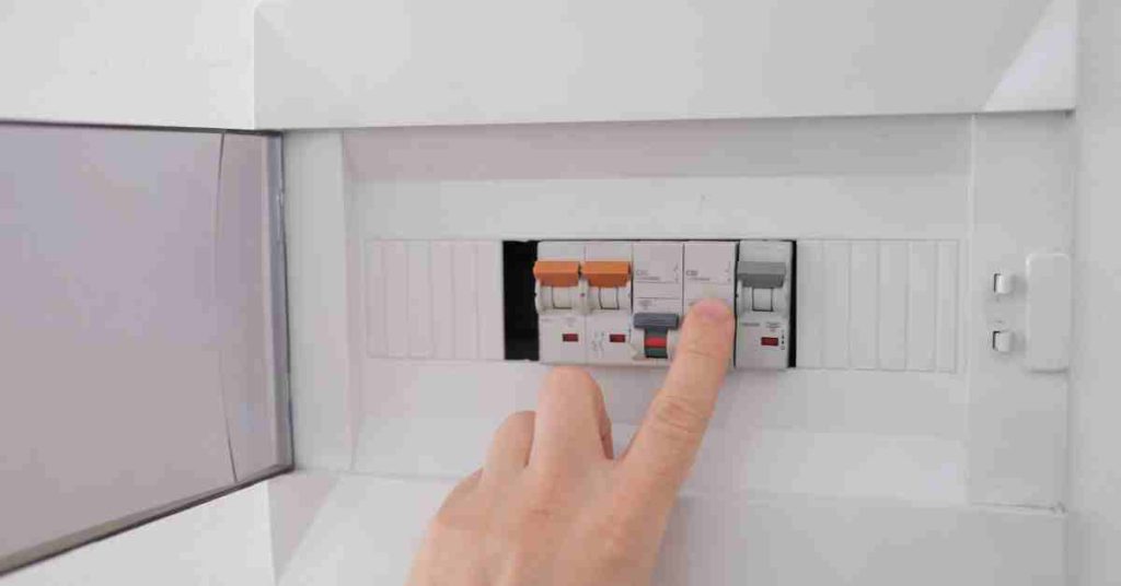 turning off power at circuit breaker